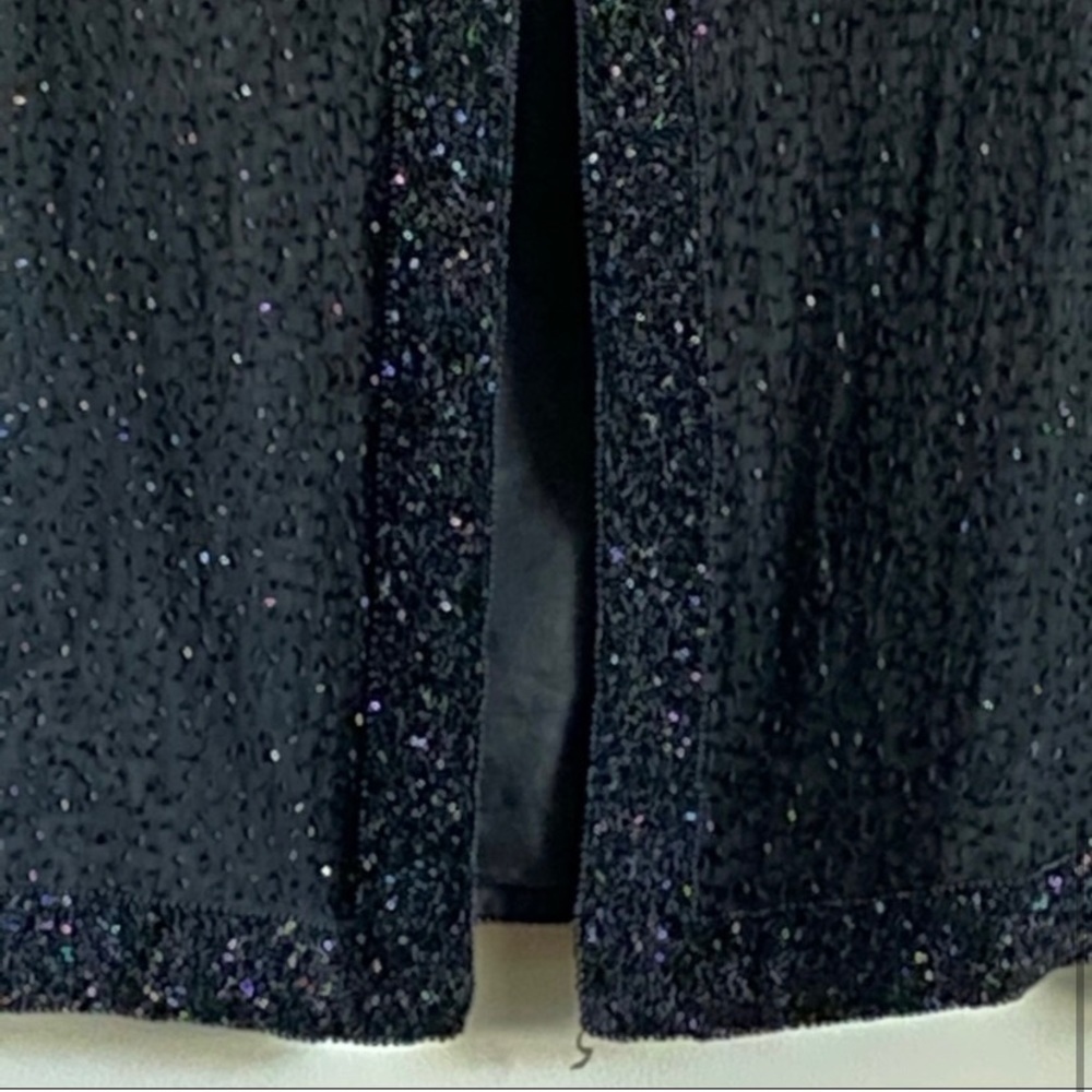 Evening Crop Jacket Silk Embellished Size S - Picture 4 of 10